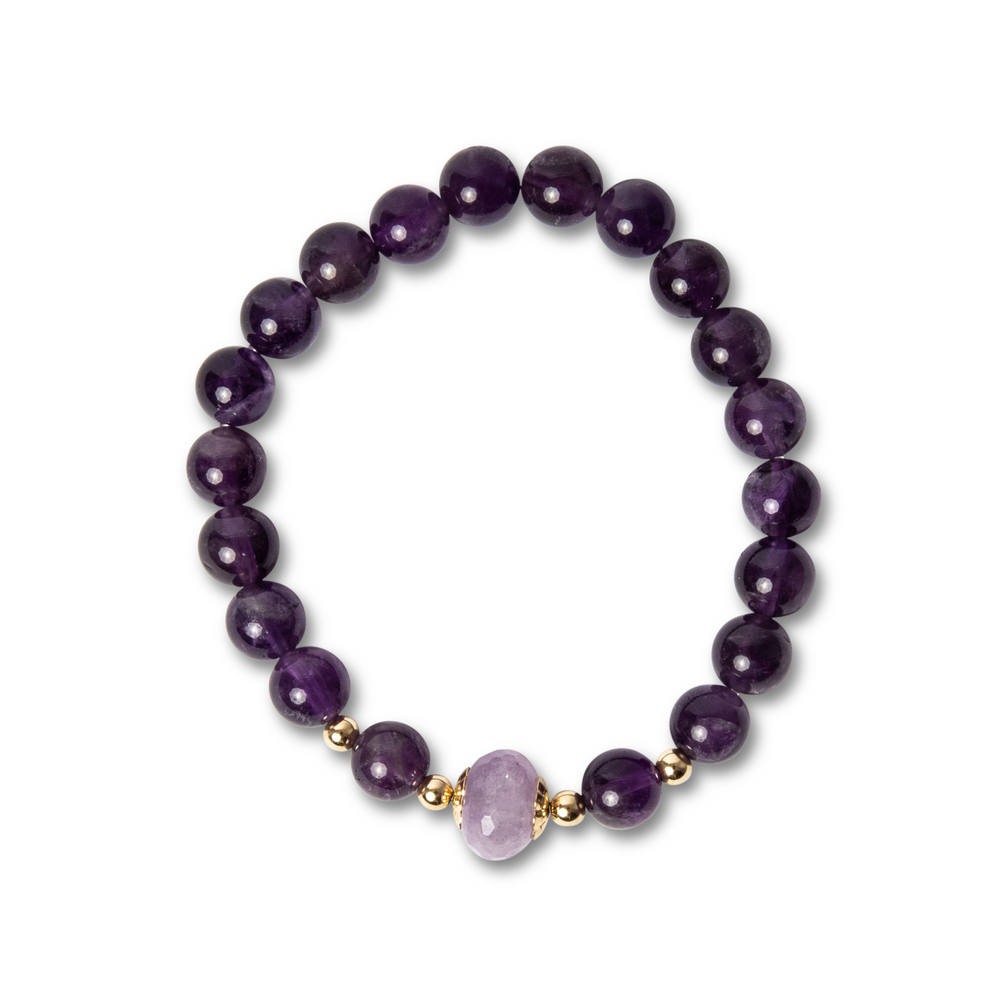 Quintesse™﻿ bracelets combine EMF protection with the healing qualities of amethyst crystals | Orgone Effects Australia